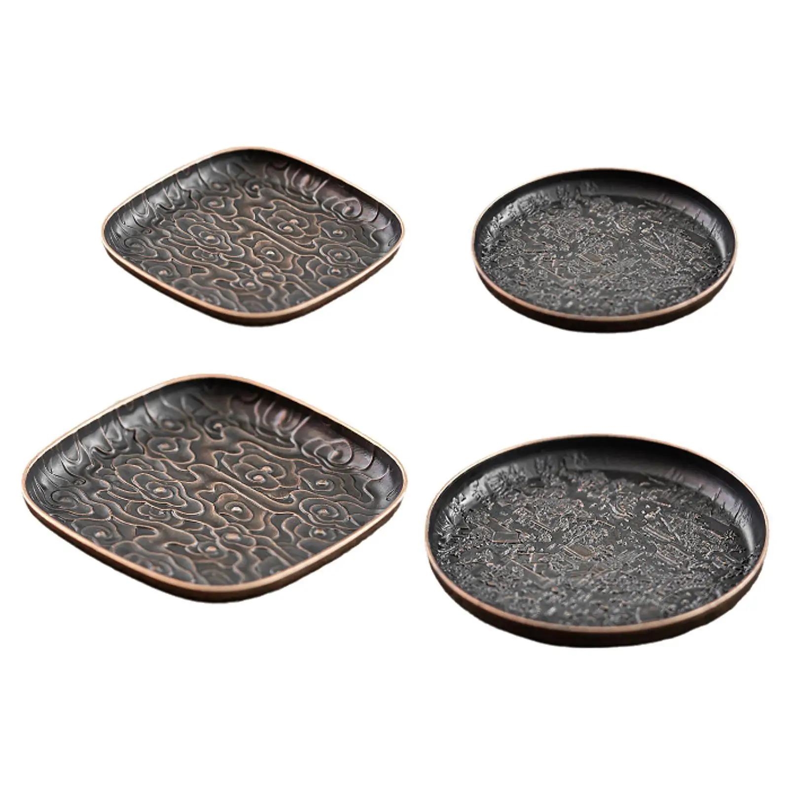 

Alloy Coaster Fashion Ornament Tea Cup Mat for Desk Dining Room Cafe Bar