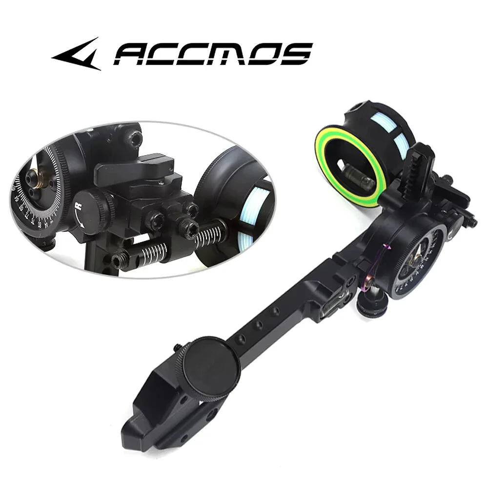 

Archery Bow Sight 1pin Compound Bow Sight Outdoor Hunting 4X 6X 8X Lens set for Hunting Target Shooting Accessories