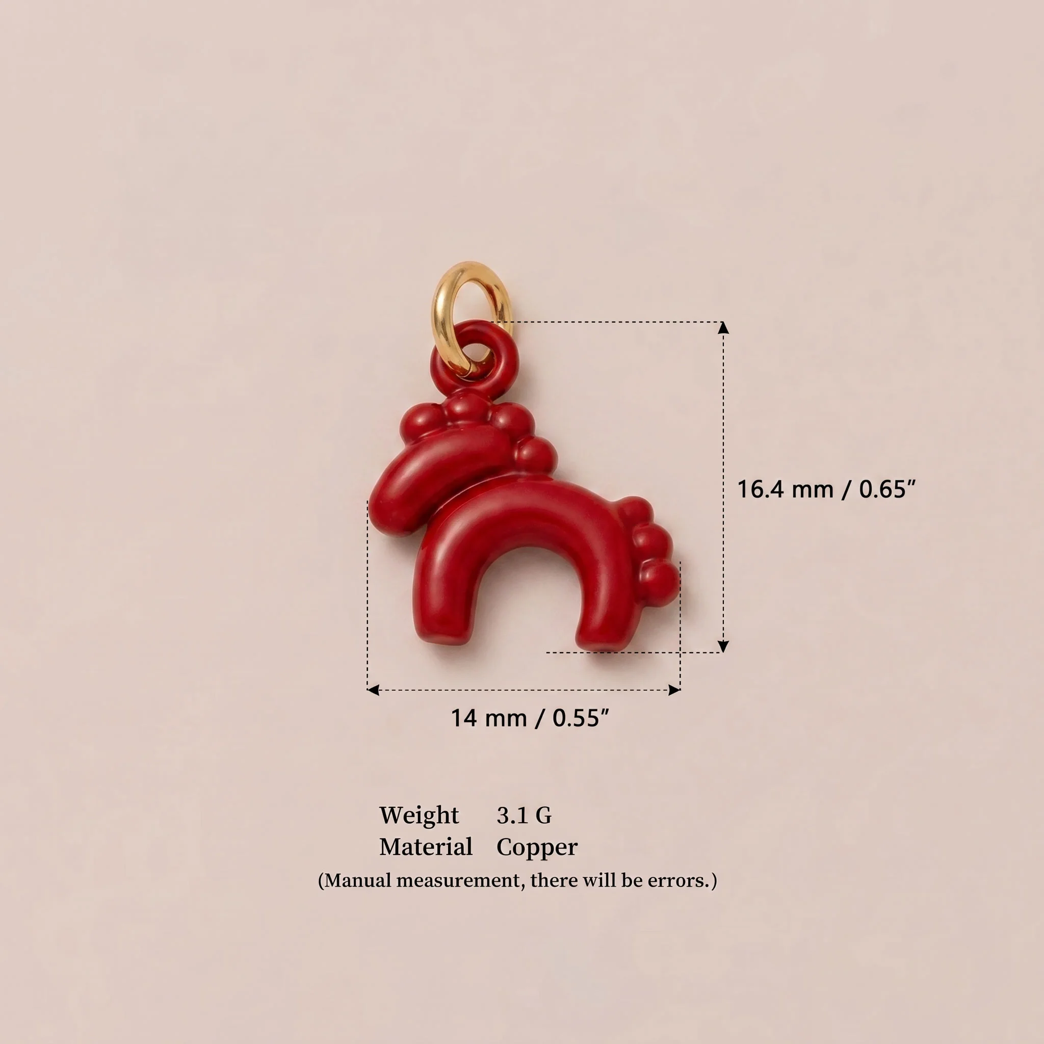Modische und trendige neue festliche Liebes-Pferdefigur mit wackeligem DIY-Anhänger für Schmuck. – Detail 4