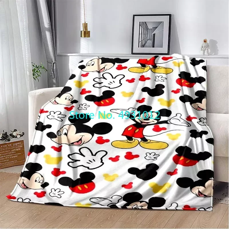

Мягкое плюшевое одеяло с Микки и Минни 70x100 см, мягкие 3D фланелевые одеяла из шерпа с ягненком, подарок для маленьких детей, диван, спальня