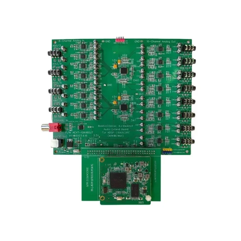 For ADSP-21565 ADSP-21569 ADSP-21593 DSP Development Board 10 Channel Input 16 Channel Output Audio Processing Module