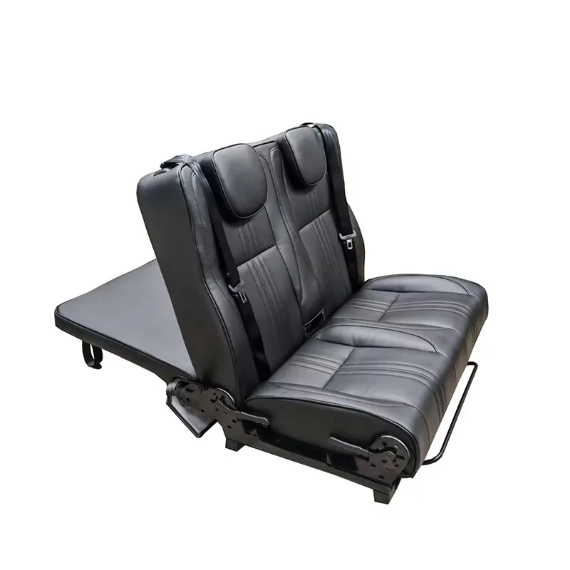 Convertible Sofa Bed Luxury Van Captain Seat 3-fold Forward Slip Bed Seat for Recreational Vehicles