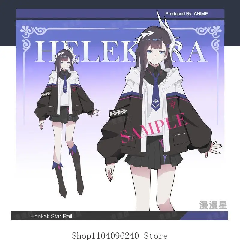 

Костюм для косплея Honkai: Star Rail Hysilens: короткая юбка, пальто, куртка, осенне-зимняя модная повседневная толстовка унисекс