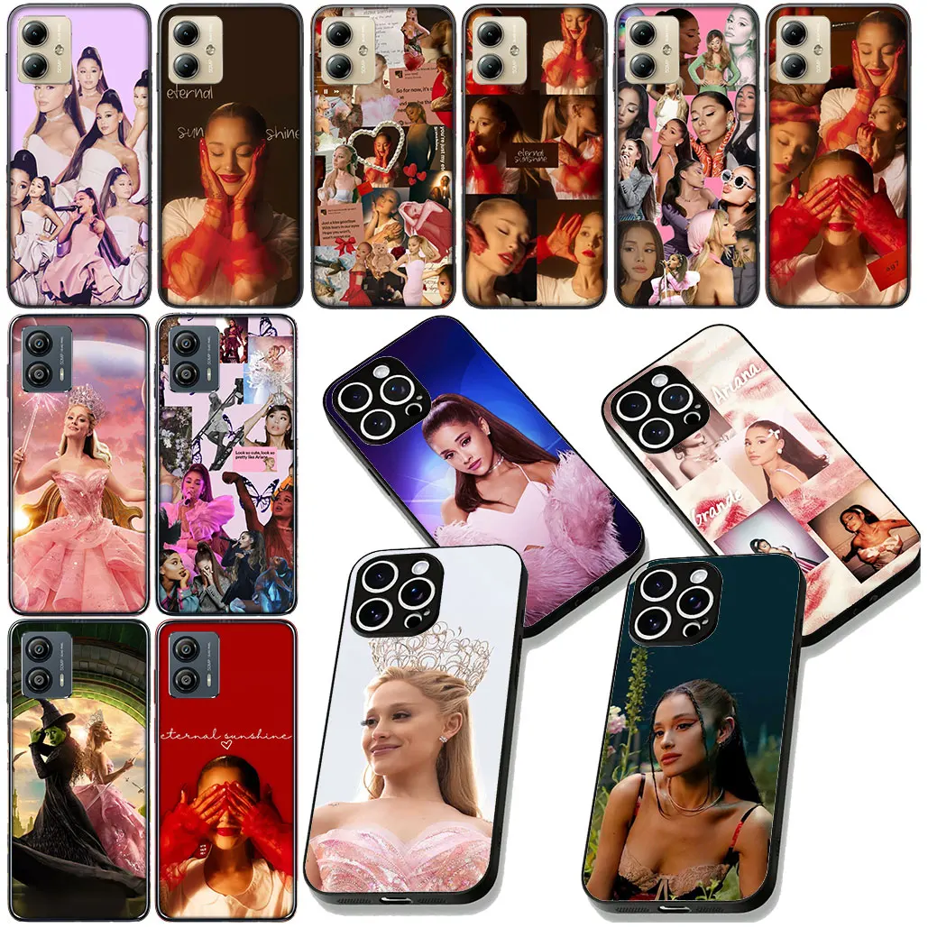 모토로라 모토 G45 G35 G84 G13 G34 G20 Edge 50 30 Fusion 40 neo Ultra Pro 케이스 A-아리아나스 팝 G-그란데스 코크 폰 커버