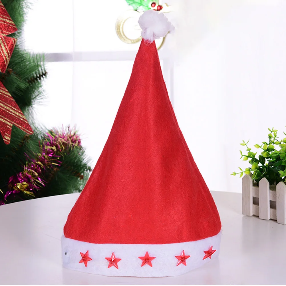 

3pcs Light-Up Christmas Hat Electronic Party Headdress For Kids Adults Festival Performance Prop Holiday Costume Decor