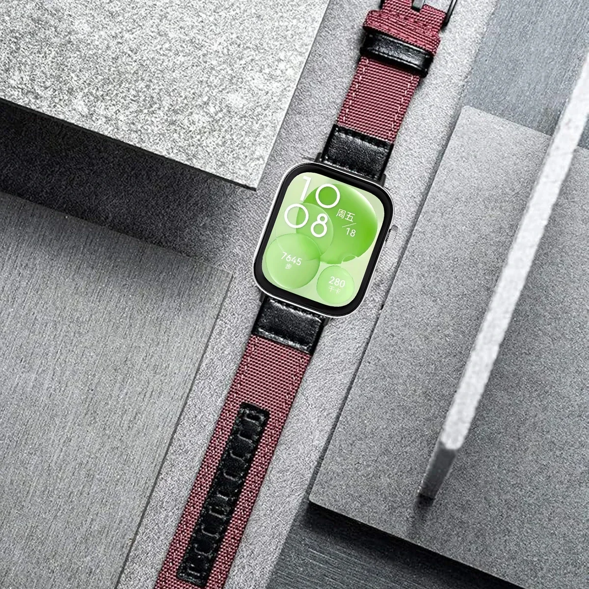 화웨이 시계 용 나일론 스트랩 Fit 4/4 Pro 스포츠 루프 팔찌 교체 가능한 밴드 Fit3/2/1 조정 가능한 빈티지 손목 밴드 액세서리