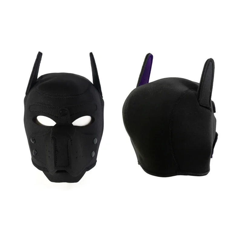 10 kleuren Puppy Cosplay Kostuums Latex Gewatteerde Hond Masker Volledige Hoofd Kap Masker Met Oren Voor Mannen Vrouwen Hond rollenspel Games
