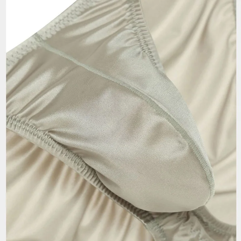 Underwear 3-2pcs Men U Convex Pouch Panties Low Rise Sexy Thin Soft Silky Smooth Tight Briefs Half-wrapped Buttocks Shinny Panty