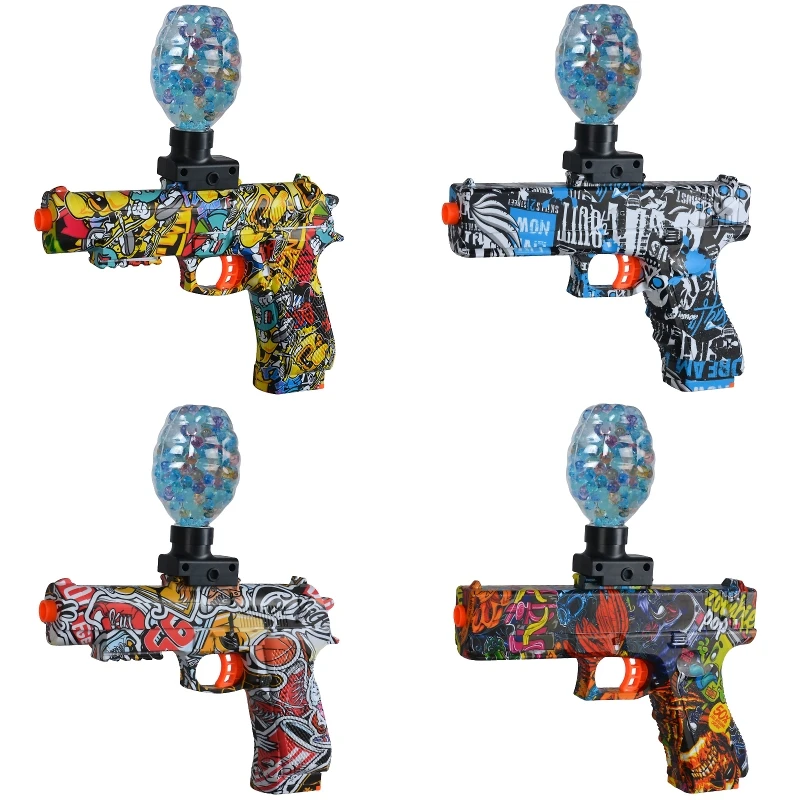 New Original Box Outdoor DE Pistol Toy Water Bullet Gun First-Person Shooting Games Electric Automatic Security Children's Gifts