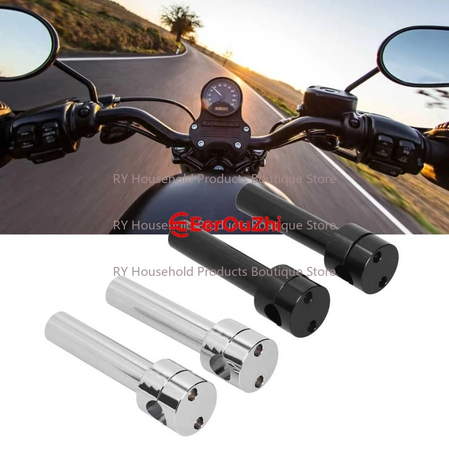 25mm Handlebar Bar Risers Mount Clamp Adaptor Kit Aluminum Alloy Motorcycle Accessories 2pcs
