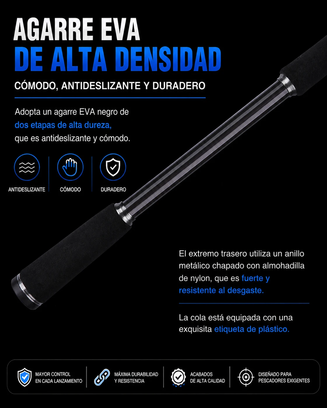 BUDEFO MAXIMUS Angelrute 1,8m 2,4m 3,0m 30T Carbon Spinning Baitcasting FUJI Guide Reise-Kunstköderrute 3-50g ML/M/MH – Detail 10