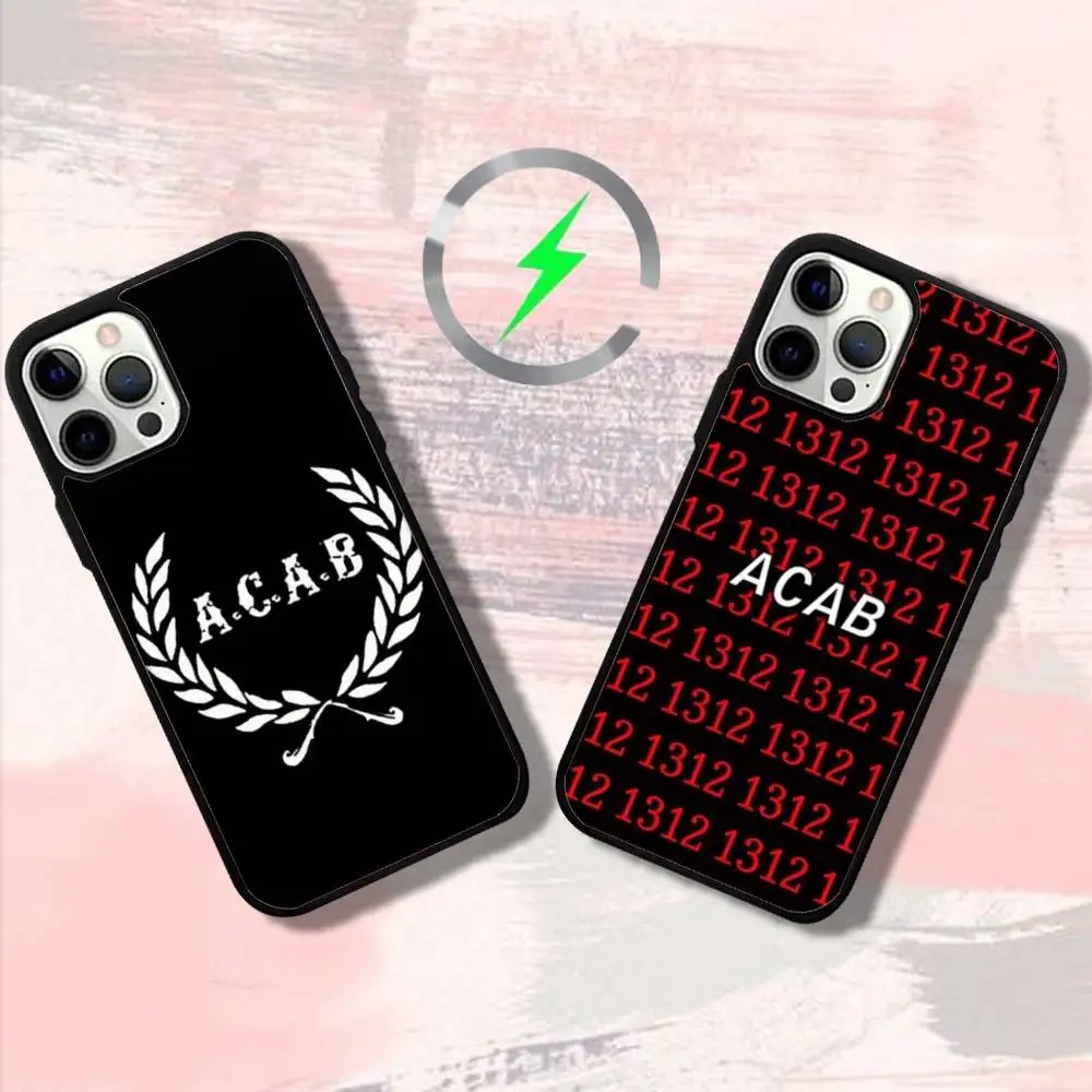 

A-Acab Ultras Phone Case For iPhone 17,16,15,14,13,12,11,Pro,Max,Plus,Mini,SE4,E Magnetic Magsafe Wireless Charging
