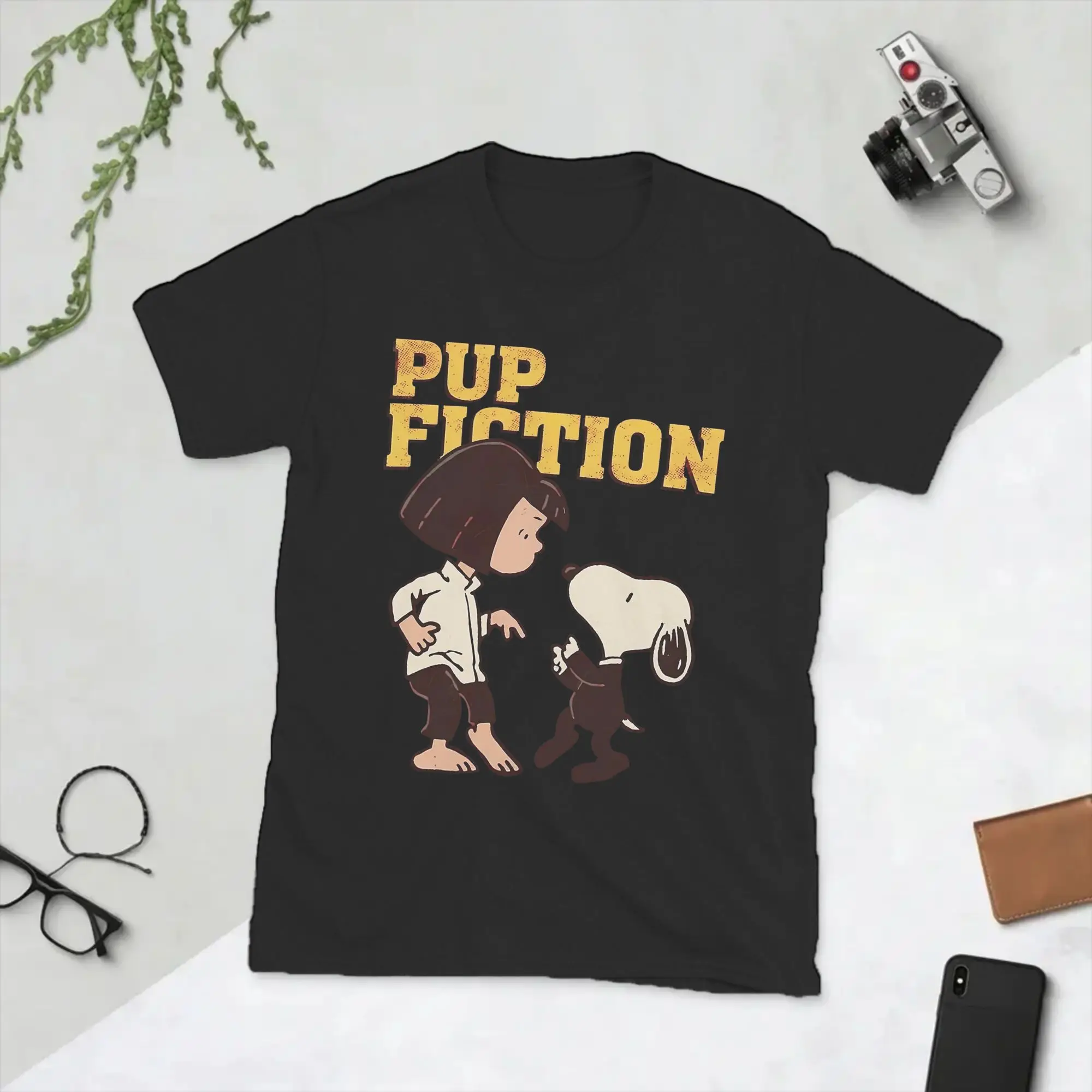 T-shirts drôles et originaux Snoopys pour hommes, col rond, en coton, à manches courtes, imprimés graphiques