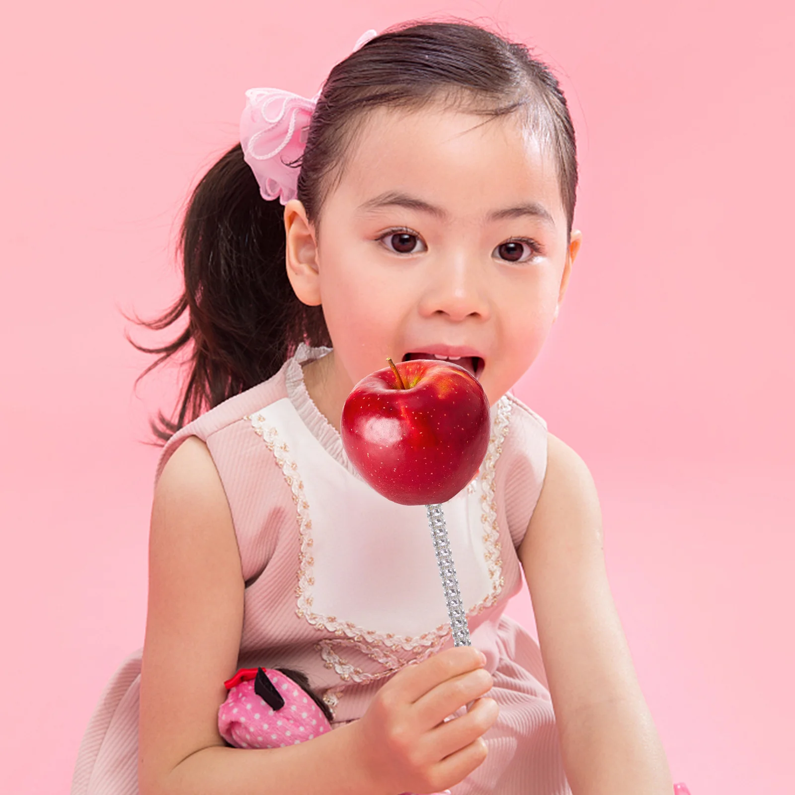 

12Pcs Rhinestone Candy Sticks Decorative Apples Stick Multi-Function Cake Pops Lollipop Accessories Candy Stick