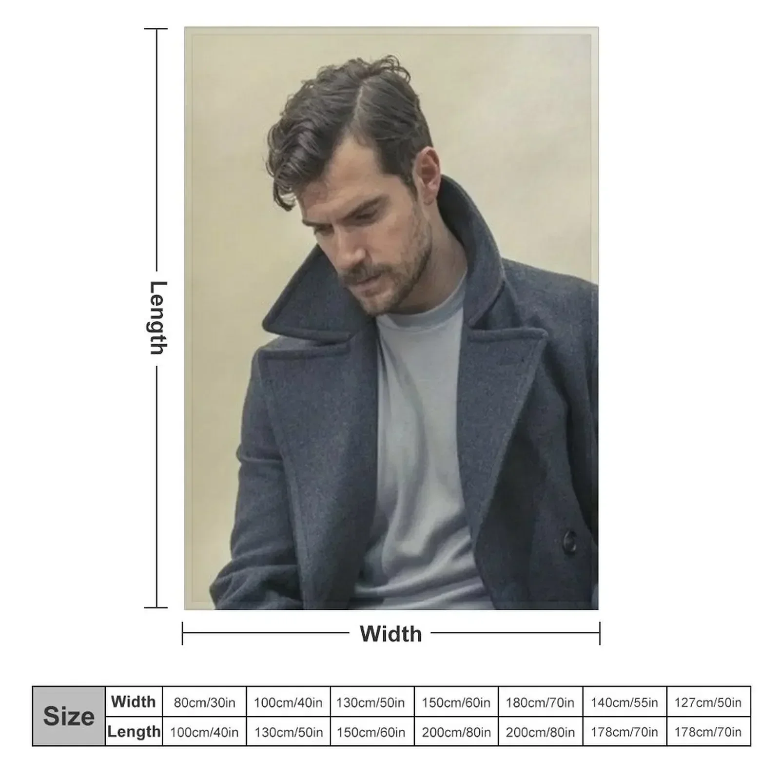 henry cavill Throw Blanket Warm Soft Big Weighted Sleeping Bag Blankets