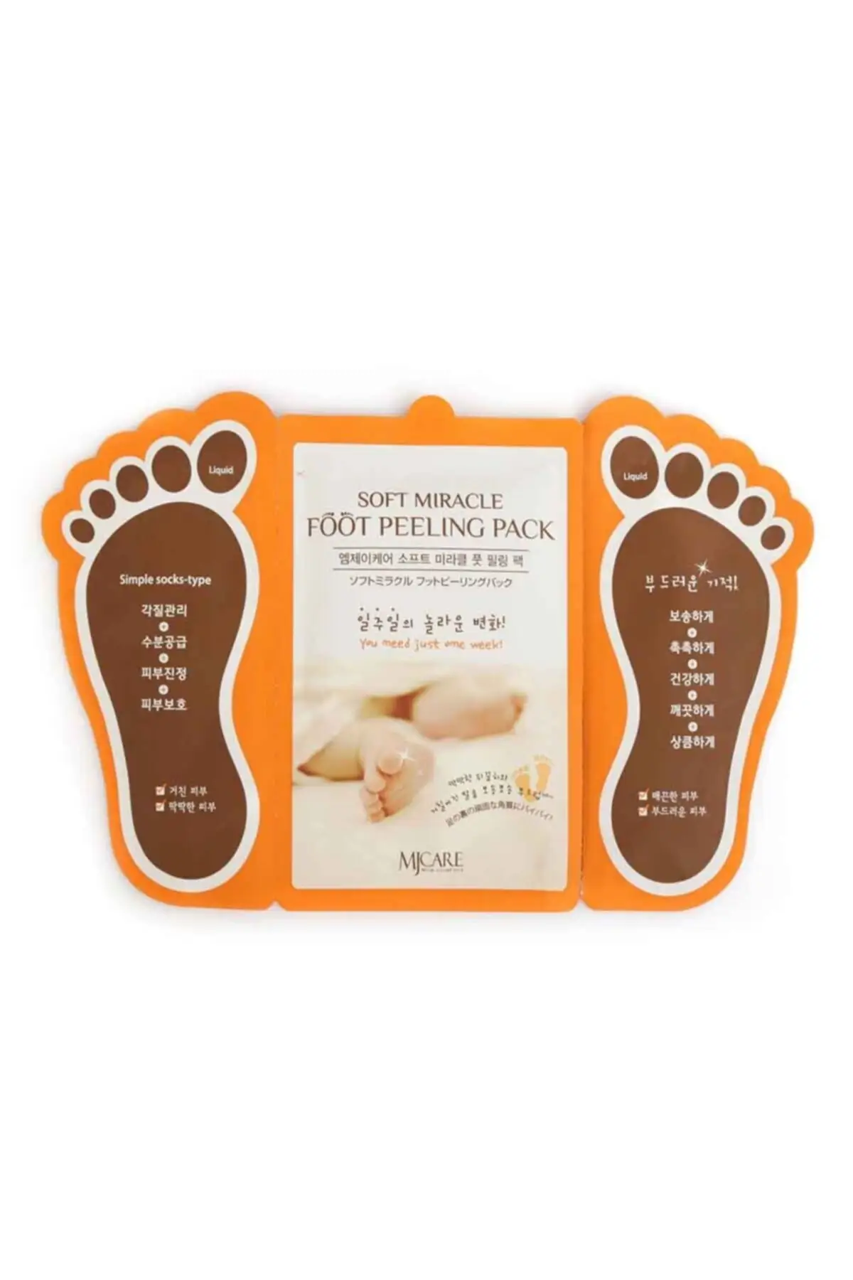 Miracle Foot Exfoliating Pack-Disposable mask Socks Type Foot Peeling Mask
