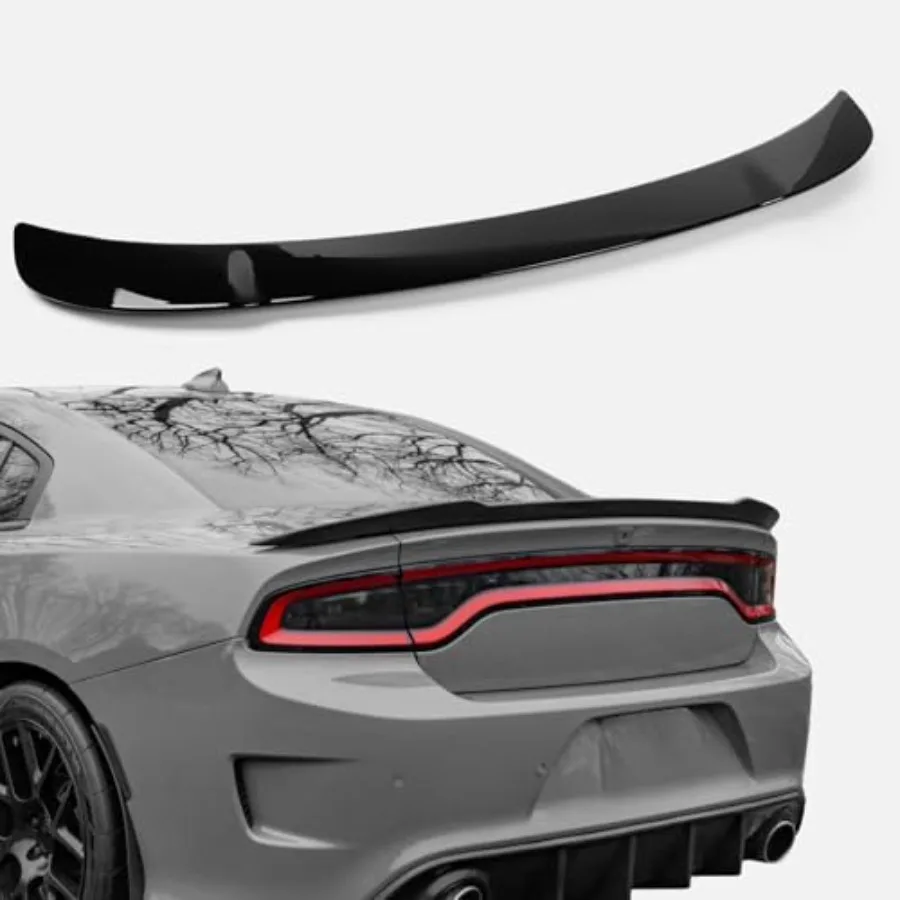 

Fit for 2015-2024 Dodge Charger Rear Spoiler Redeye Style SRT Hellcat ScatPack GT SXT SE R/T 4-Door OEM Trunk Lip Wing Gloss Bl