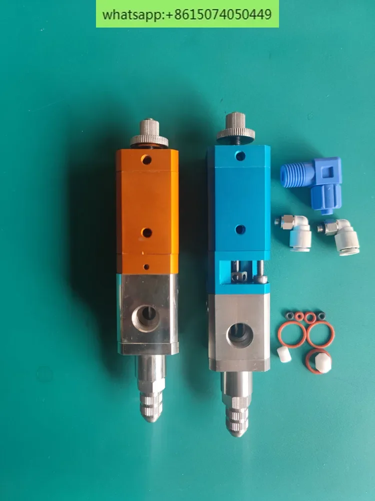 dispensing valve dispensing equipment suction  thimble valve micrometer trimming plunger cylinder silicone valve