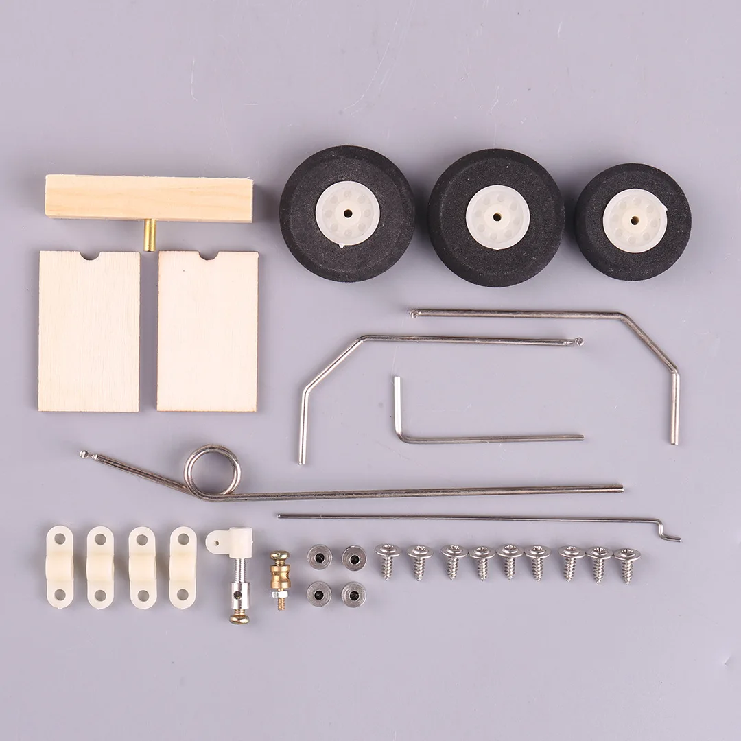 10Pcs su27 landing gear model aircraft remote control aircraft KT magic board fixed wing front wheel steering machine wheel shoc