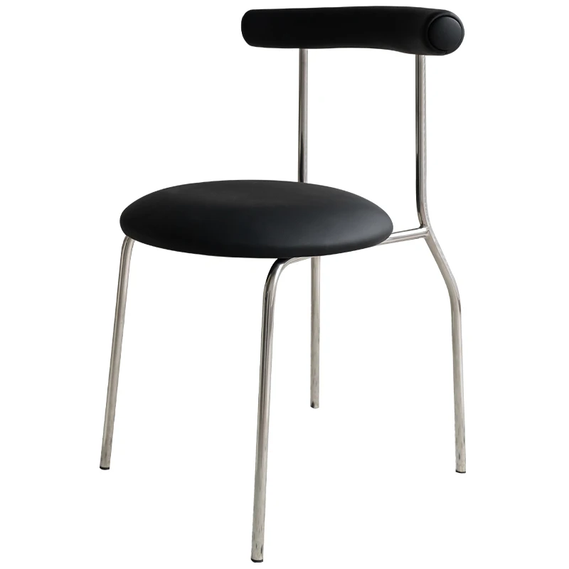 Luxury Modern Dining Chairs Scandinavian Accent Chairs with Comfortable Backrest for Home Furniture Elegant Occasional Seating