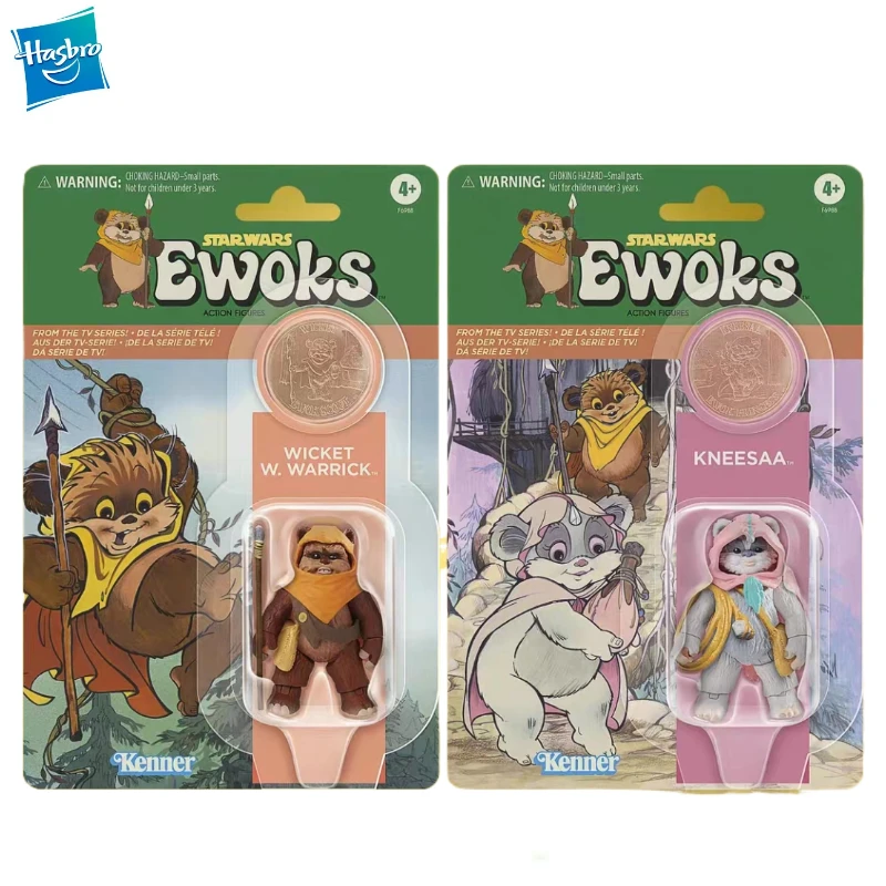 Nuevo Original Hasbro STAR WARS EWOKS WICKET W.WARRICK / KNEESAA Figura de acción modelo juguete regalo