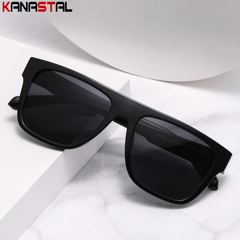 Men Sunglasses Polarized UV400 Trendy Street Sun Glasses Women Outdoors Sunshade Eyewear TR90 Eyeglasses Frame Travel Bike Visor