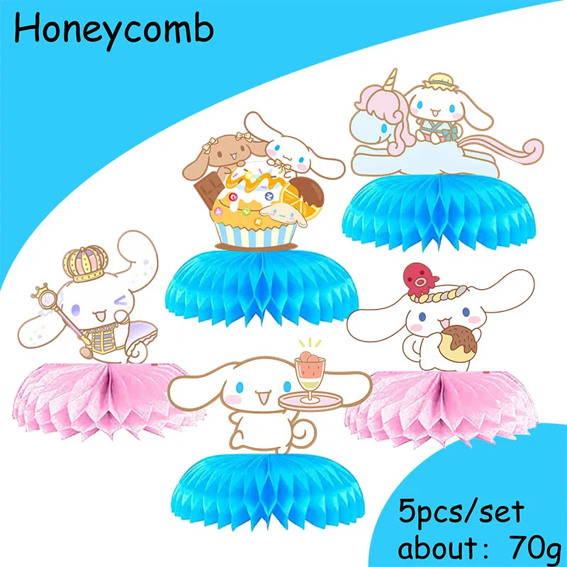 Cinnamoroll Party Paper Plates Cups Banner Tablecloth Disposable Tableware Set For Kids Birthday Decoration Girl Party Supplies