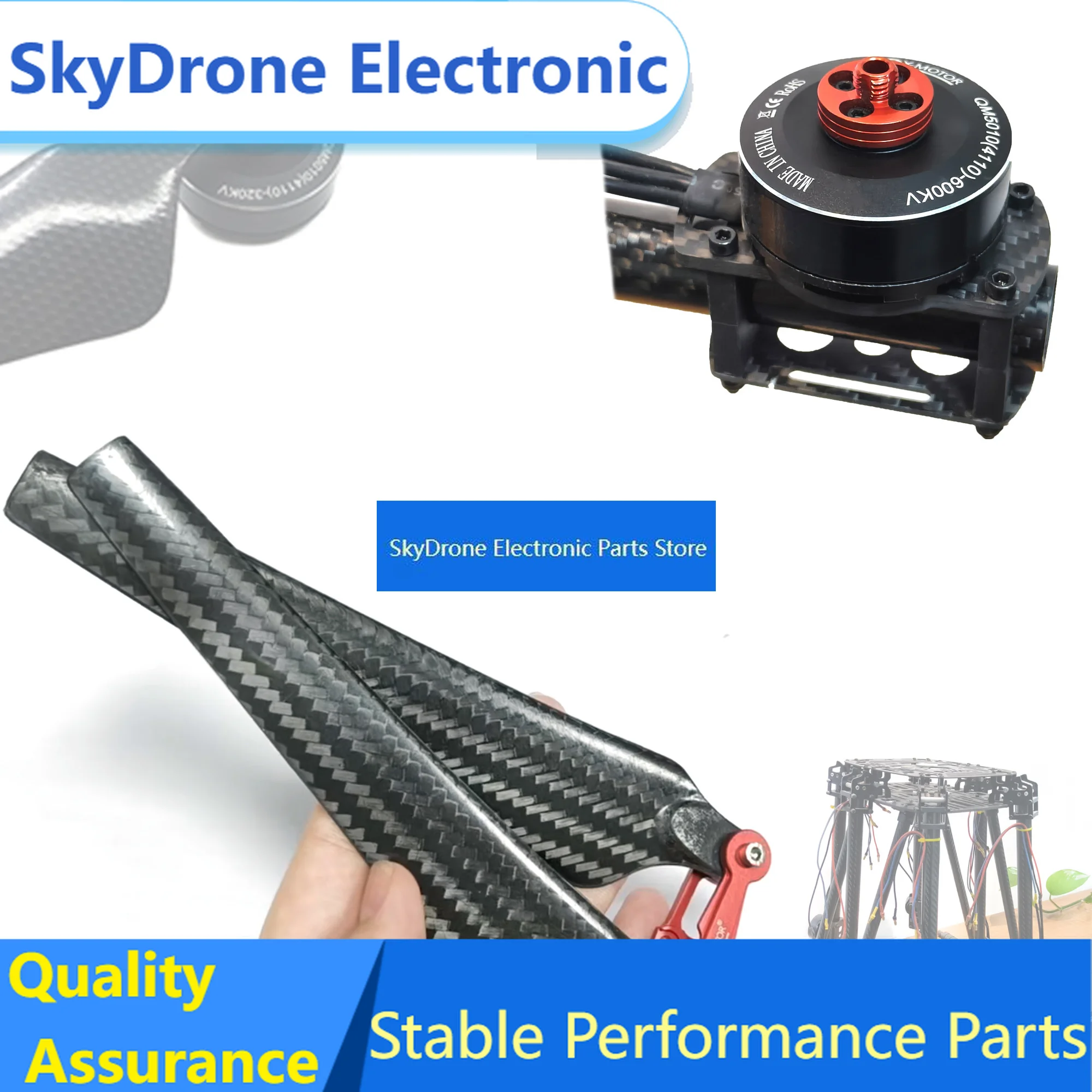 SkyDElBrushless Motor QM6008 QM5010 Compatible 1552 /1760 Propeller