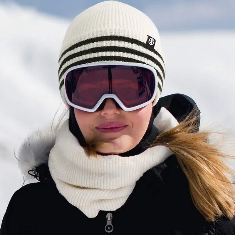 Women Winter 3 in 1 Hat Scarf Gloves Set, Fleece Lined Thickened Warm Outdoor Cold Protection Kit