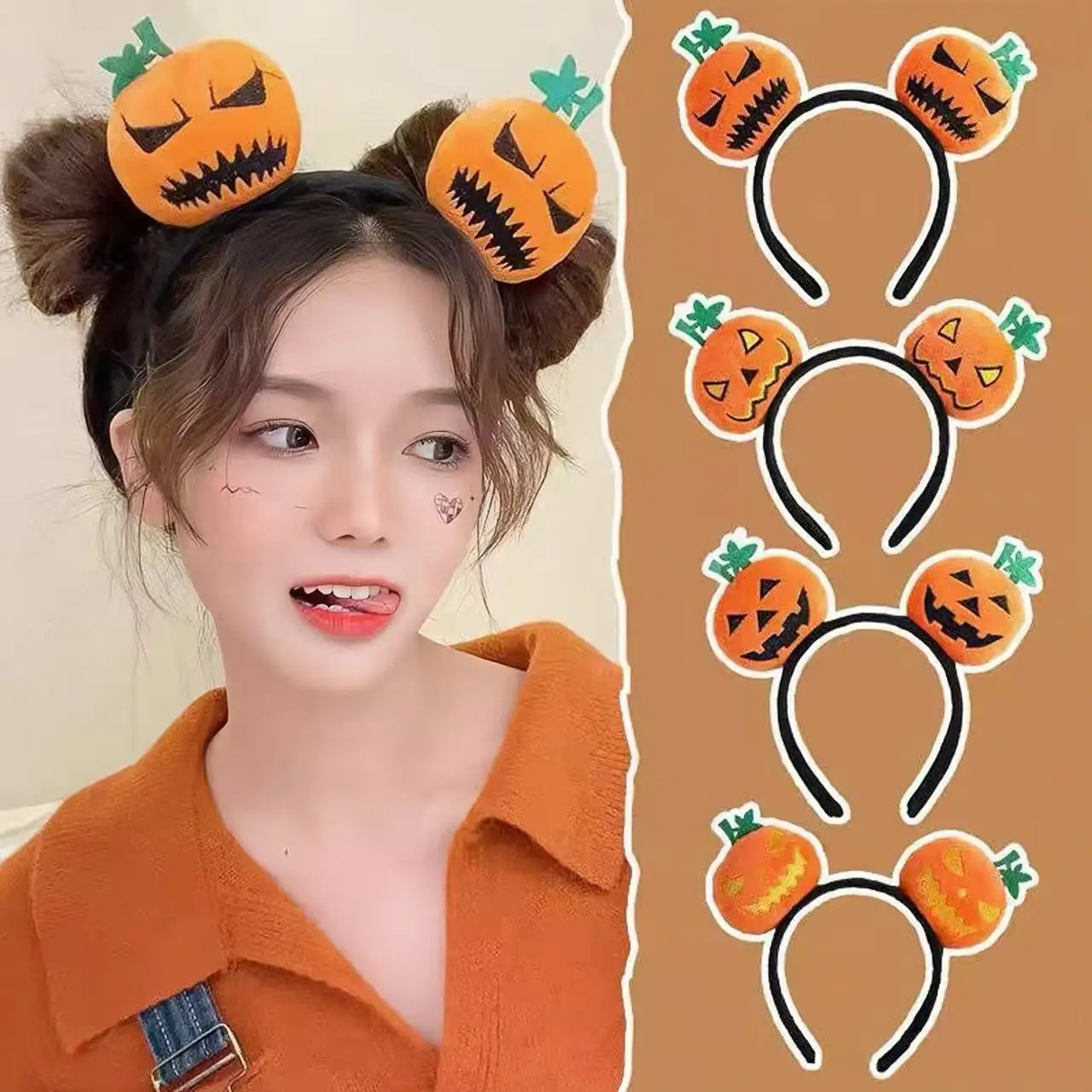 Halloween Cartoon Doll Headband Women Festival Hairband Cartoon Funny Headbands Hair Bands for Women Hair Accessories for Women