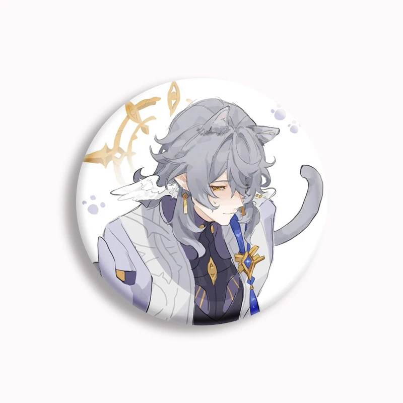 Hot Game Honkai Star Rail karakter minggu tombol Pin kartun Anime bros lencana Cosplay dekorasi perhiasan penggemar mengumpulkan hadiah 58mm