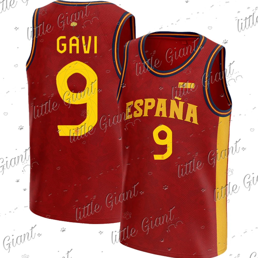 24-25 Summer New Spanish Basketball Vest traspirante Fan Jersey assorbente dal sudore top di alta qualità per ragazzi e ragazze di dimensioni universali