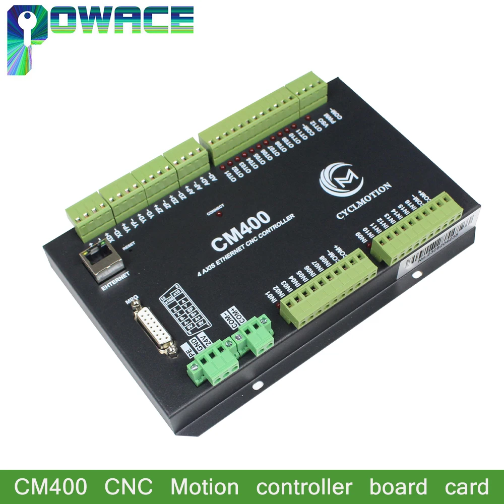 3 / 4 / 6 Axis CM300 CM400 CM600 Ethernet CNC Motion Control Card Board DC 24V Support RTCP & macro programming + Mobile Control