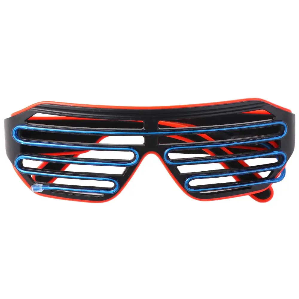 Fashion Wireless LED Glowing Glasses Cool Double Colors Luminous Glasses Glow-in-the-dark Colorful Neon Glasses Wedding Party