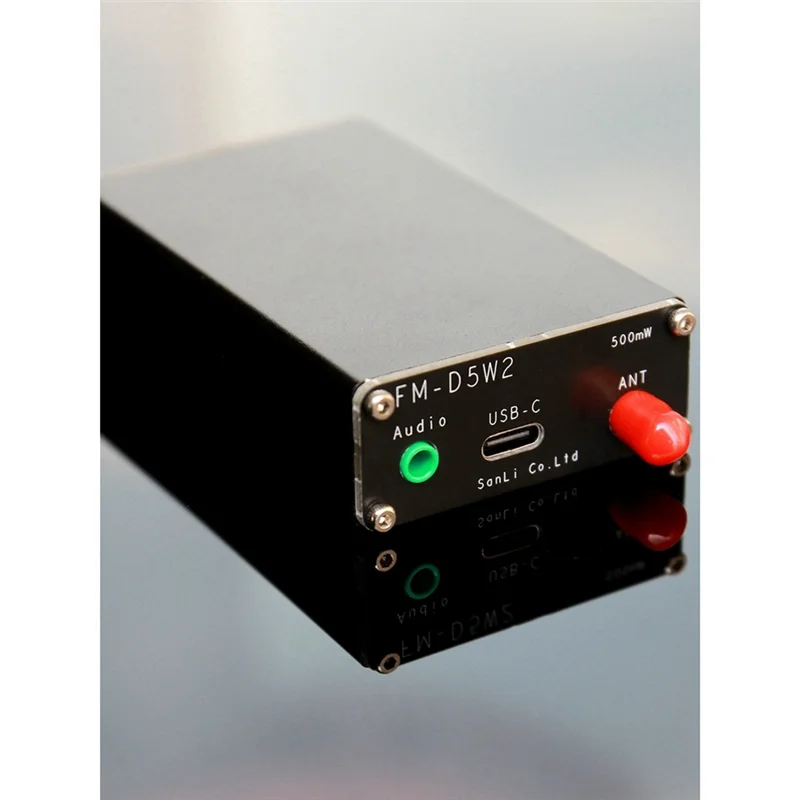 -RRKK FM Transmitter Digital Display English Listening Multifunctional 2Km Transmitter 0.5W 500MW Stereo 76-108M 1 Piece