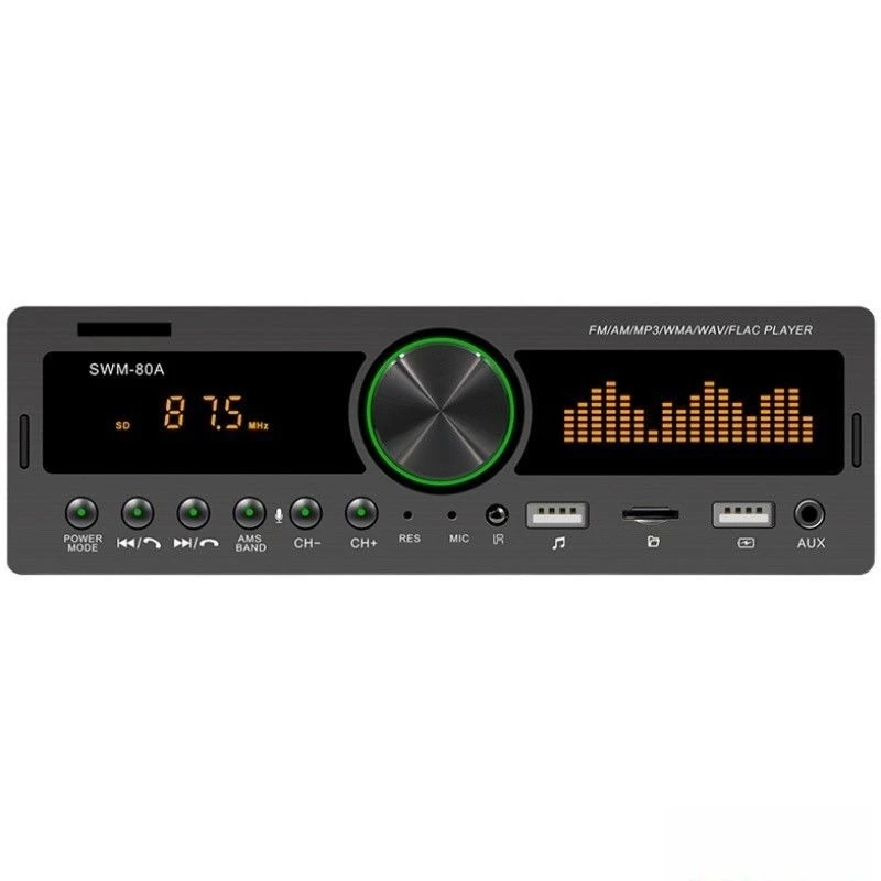12v car bluetooth player radio host audio u disk card machine