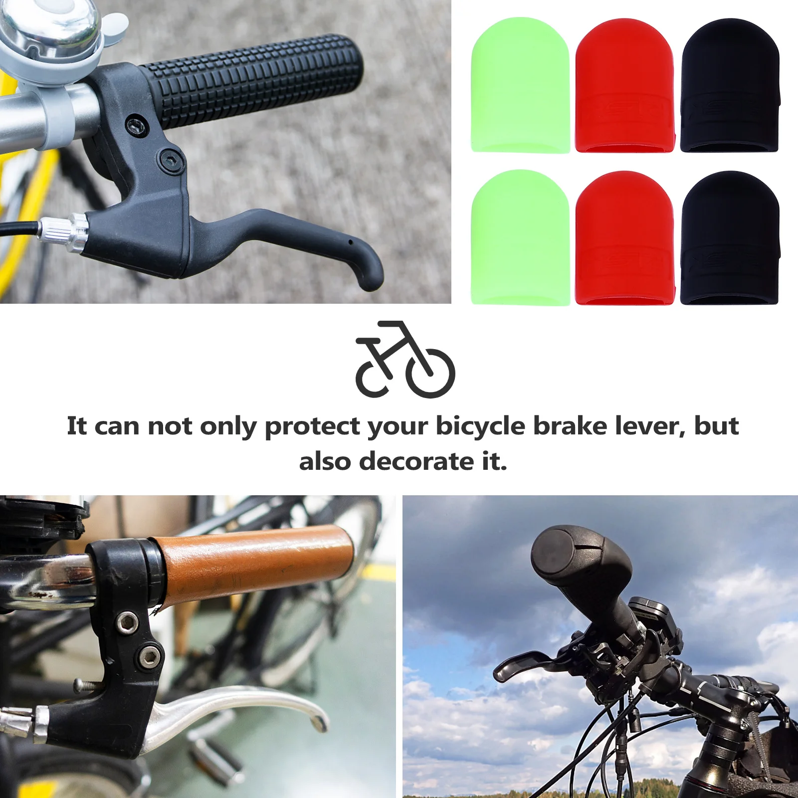 

Brake Lever Protective Cover Silicone Bike Accessories For Oil Disc Brake Handle Durable Replacement Parts