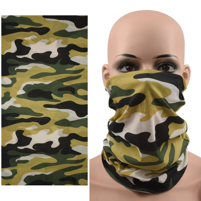 Outdoor Ice Silk Sun Protection Bib Spring and Summer Motorcycle Neck Cover Sports Magic Bandana Riding Mask Full Face