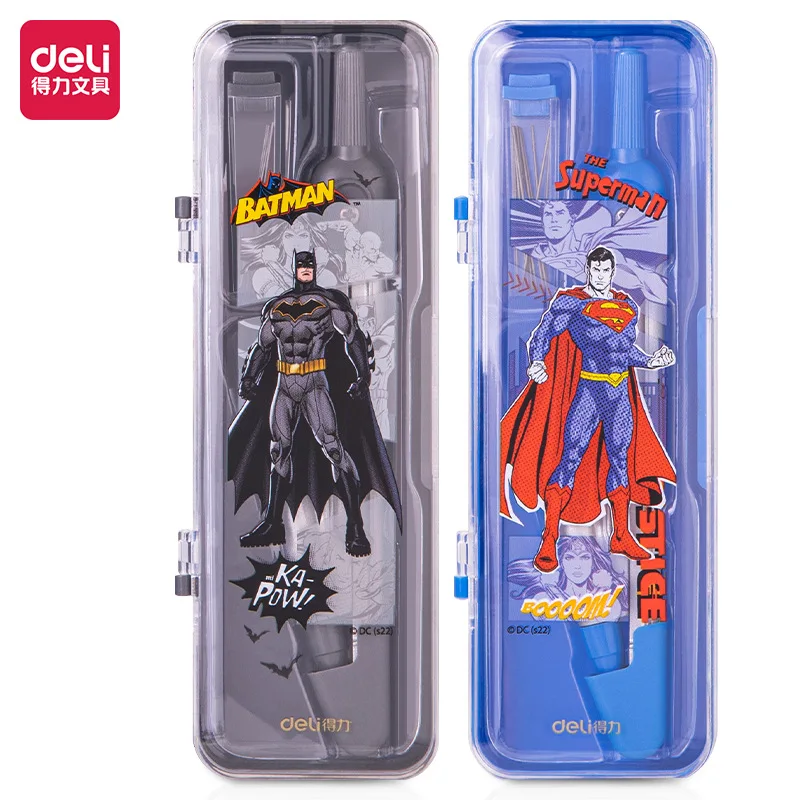 DELI 72170 Justice League Drawing Compass With Lead Refill Math Geometry Tools For School Supplies Stationery Set for Students