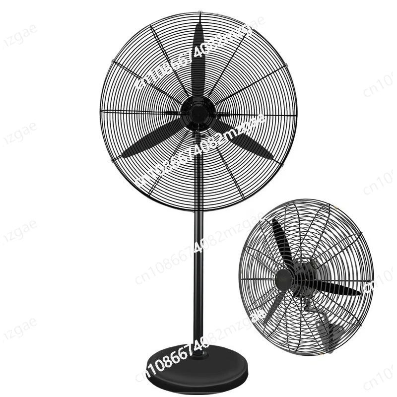 220V Metal Blades Wall Mounted High Velocity Fan Wired Remote Control Powerful Airflow Adjustable Speed Industrial Factory