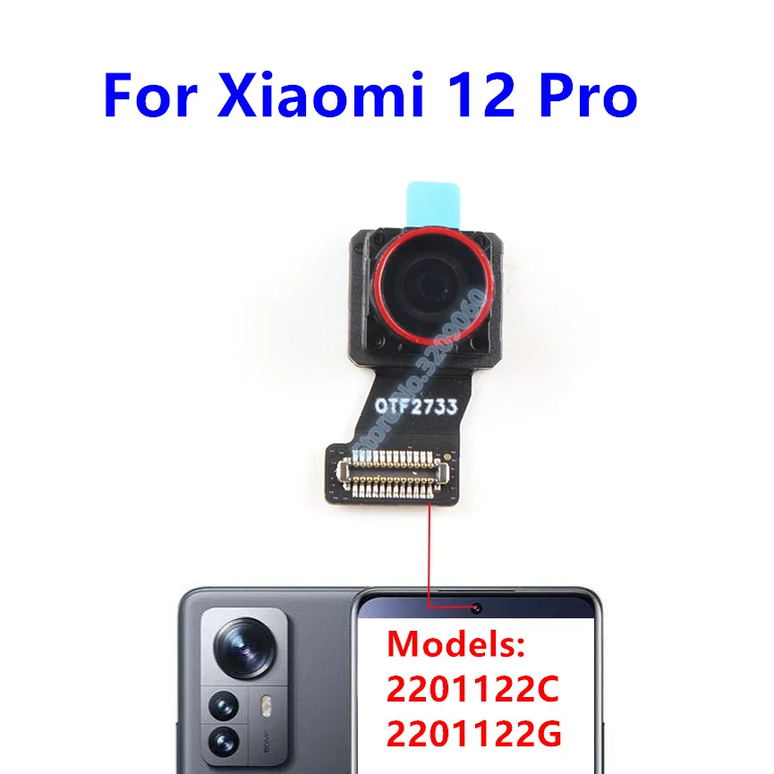 For Xiaomi 12 Pro Rear Back Camera Big Main Module Wide Angle Front Camera Ultrawide Macro Flex Cable Replacement