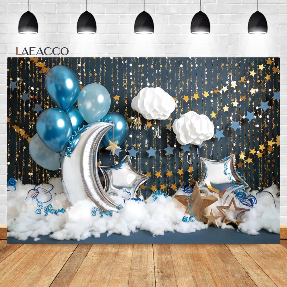 Laeacco Sinh Nhật Nội Thất Cảnh Nền Bóng Đồ Chơi Trẻ Em Bánh Đập Tan Chụp Ảnh Chân Dung Bối Cảnh Cho Studio Ảnh