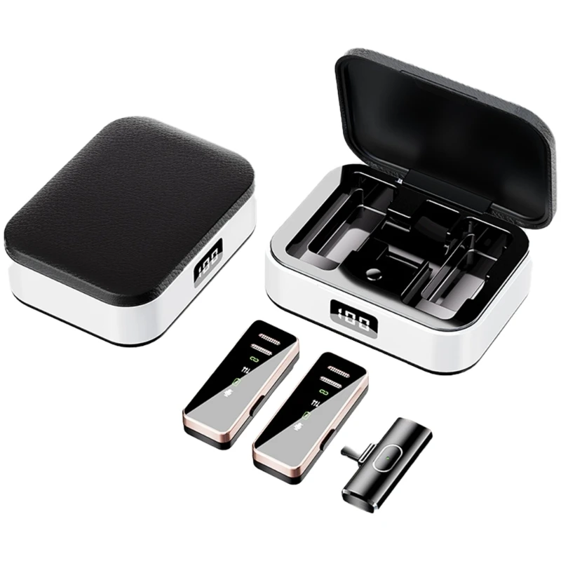 USB микрофон с лацканами Беспроводные микрофоны с лацканами для записи интервью на открытом воздухе