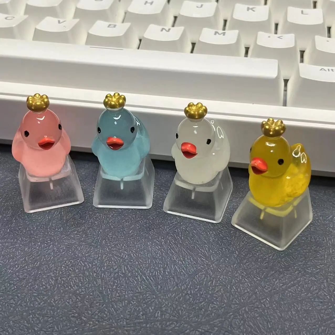 

Little Duck Keycaps Luminous 3D Creative Personalized Customization Supplement Game Mechanical Keyboard Keycaps