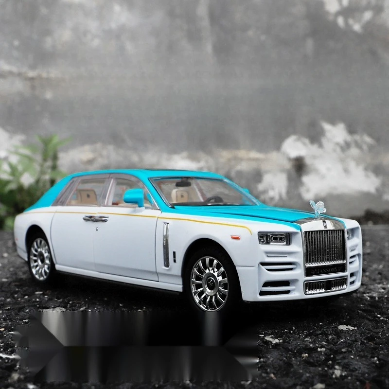 

1:24 Phantom Alloy Luxury Car Model Ornament Toy Gift Diecast Alloy Car Model Collectible
