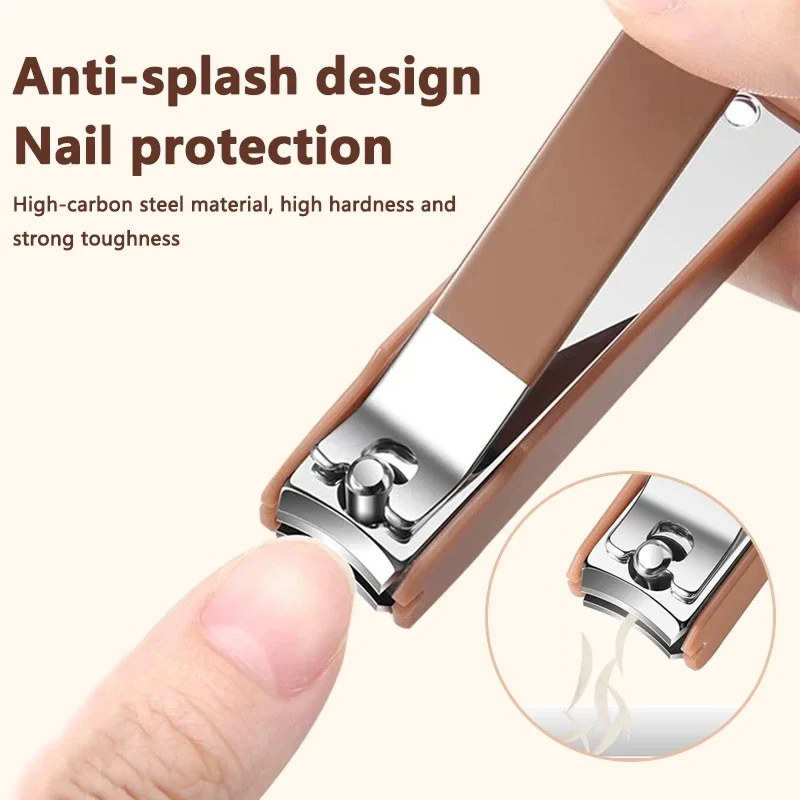 Anti-Splash Nail Clipper Set Hand In Hand With Manicure Clippers Manicure Nail Clippers Protection Tool Manicure 8 Sets New