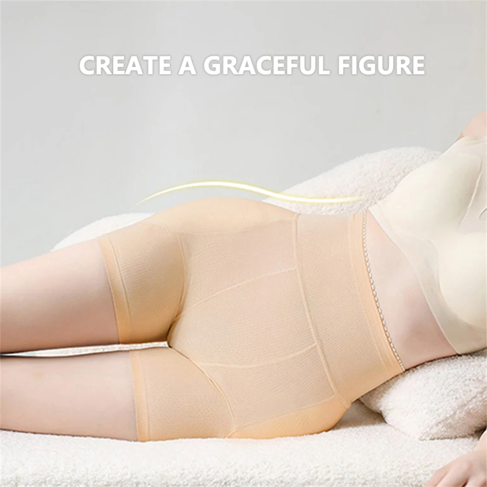 Becirzet Damen-Unterwäsche, Fake Asses, High Waist, Bauchkontrolle, atmungsaktive Hüftpolster, Po-Verstärker, Body Shapewear – Detail 3