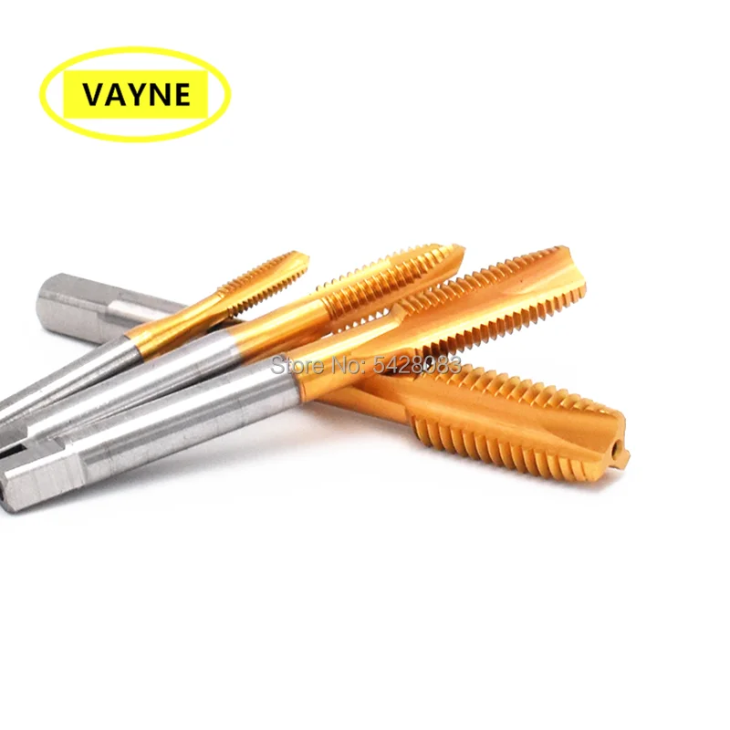 VAYNE HSSE British system rubinetti a punta a spirale rivestimento in stagno BSW1/8-40 3/16/70-24 3/16/90-32 5/32/90-24 7/32/90-32 7/32/70-20 1/4/90-18