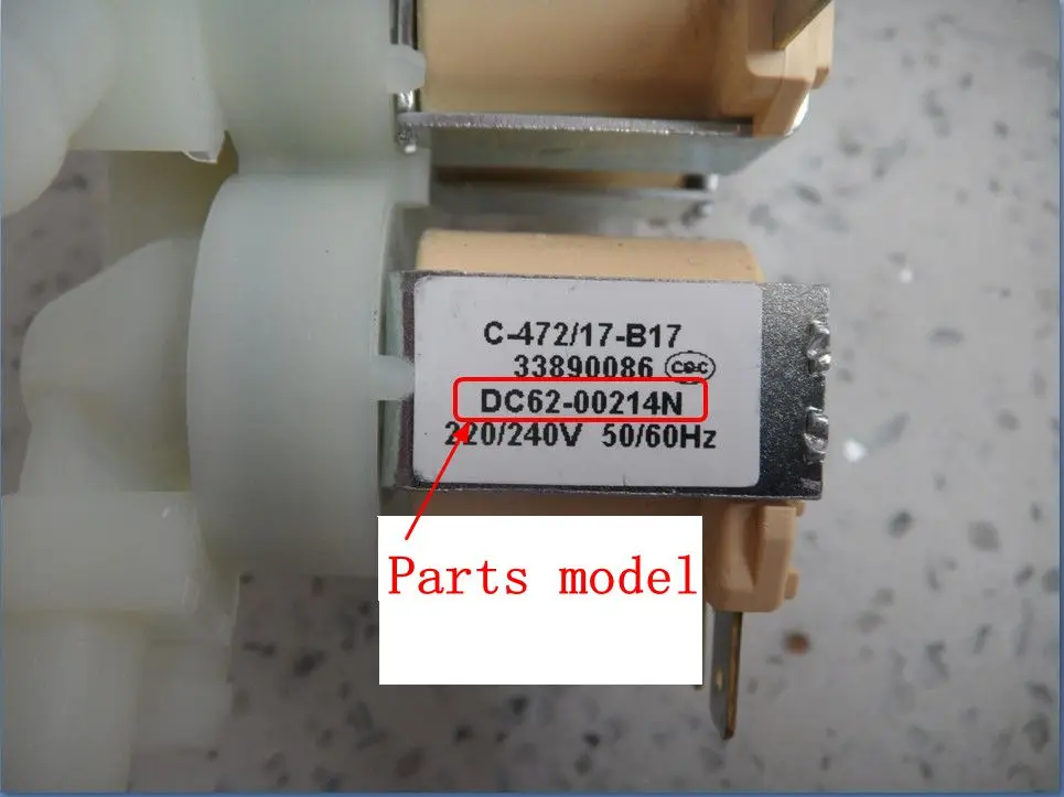 Do części pralki Samsung zawór elektromagnetyczny wlotowy DC62-00214N wd806u2gasd gagd 90k6410ow