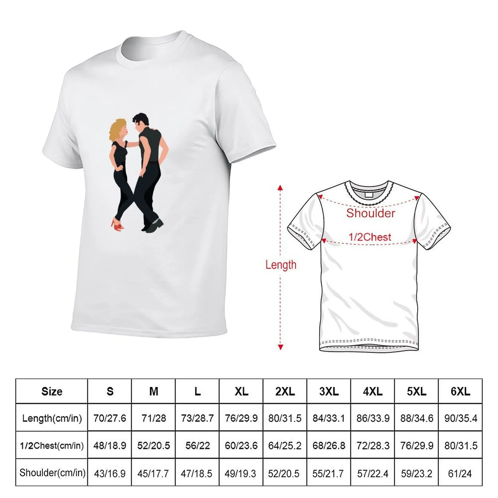 Grease - Sandy and Danny T-Shirt sports fans vintage clothes for men